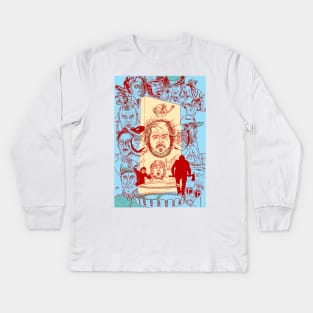 The Many Faces of Kubrick Kids Long Sleeve T-Shirt